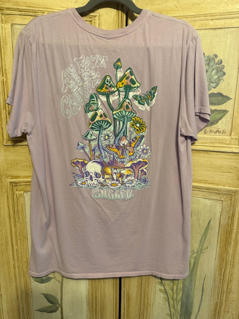 Lavender Graphic Short Sleeve Tee - Brand Unknown